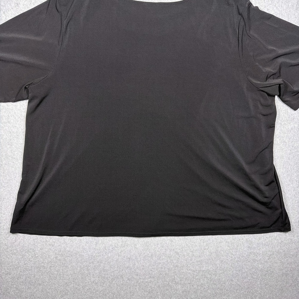 C Est. 1946 Black Crochet Lace Neck Short Sleeve Top Plus Size 22/24W - Picture 9 of 9